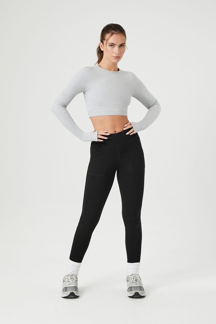 Forever 21 Women's Active Seamless Cutout Leggings in Mint Medium |  CoolSprings Galleria