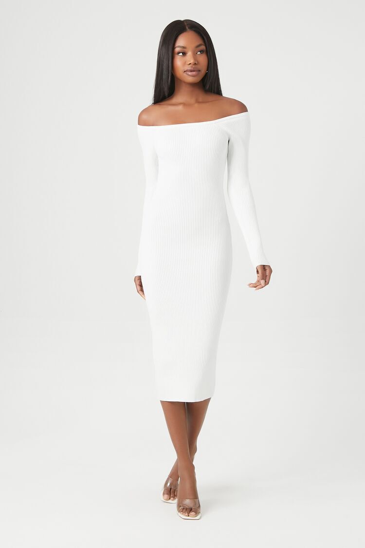 Buy White Off-Shoulder Dress for Women Online in India