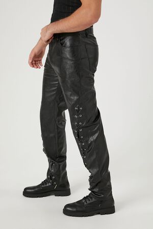 Buy FOREVER 21 Plus Size Faux Leather Flare Pants 2024 Online