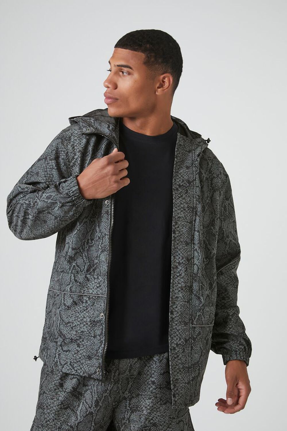 Y-3 Abstract-jacquard Hooded Jacket