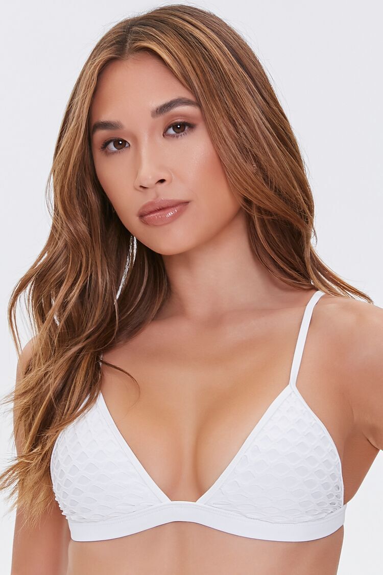 white mesh swim top