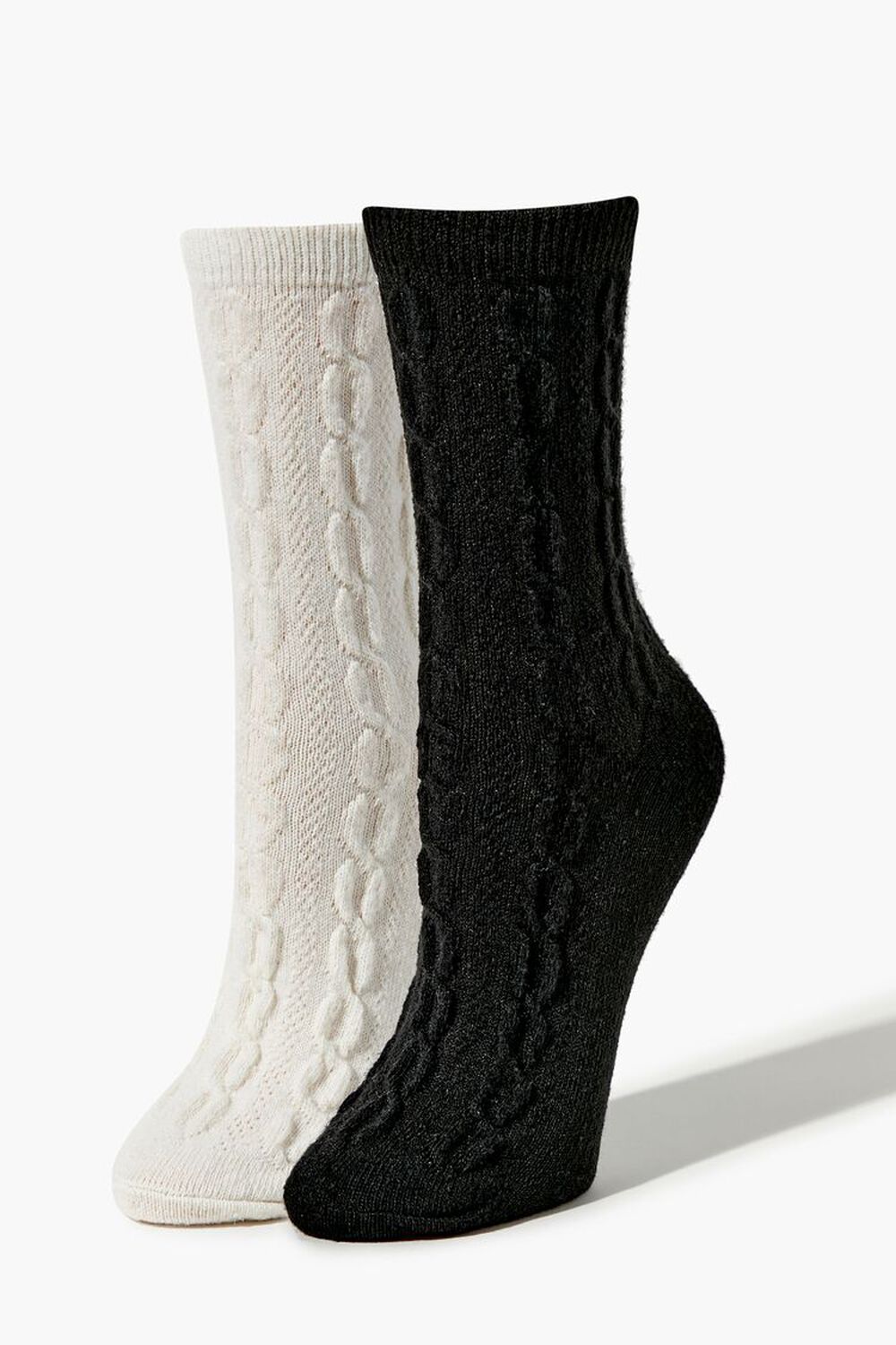 Cable Knit Crew Sock Set