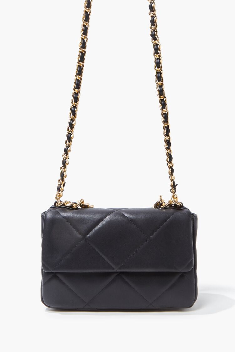 Buy Black Quilted Sling Bag online | Looksgud.in