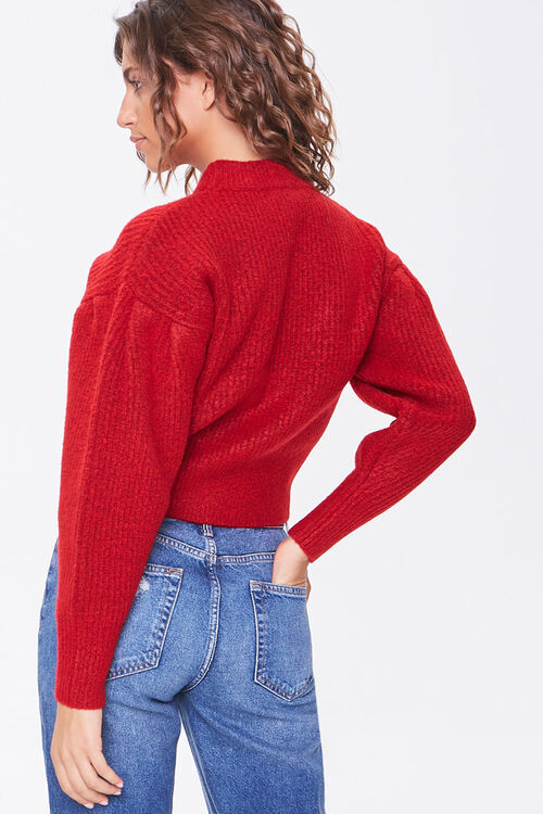 Download Ribbed Mock Neck Sweater