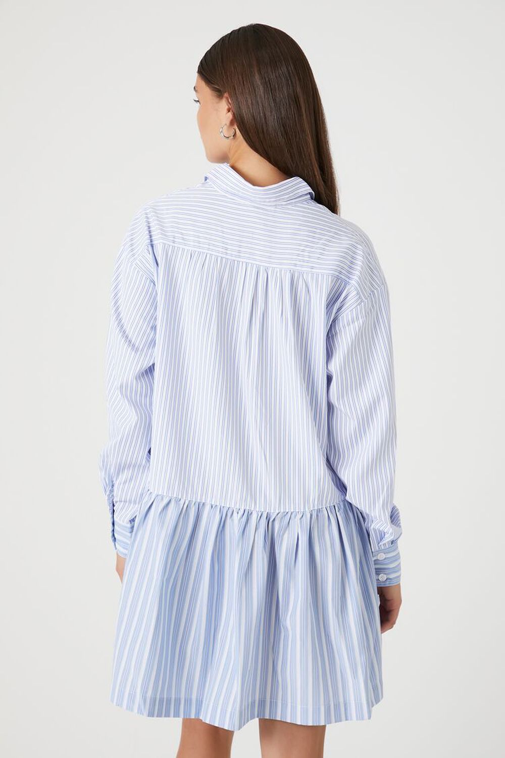 Blue Topaz & Blue Striped Large Bow Shirt Dress (Only $21!)