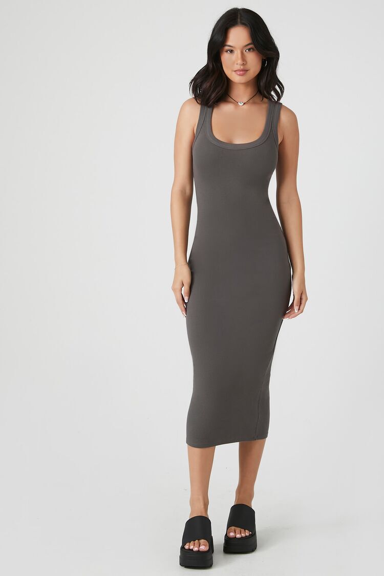 Ribbed Midi Tank Dress