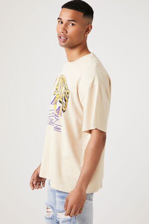 Los Angeles Lakers Nike Block Graphic T-Shirt - White - Mens