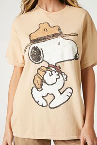 TAUPE/MULTI Oversized Snoopy Graphic Tee, image 5