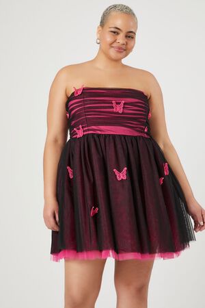 Hearts Desire Babydoll Mini Dress - Pink - H&O