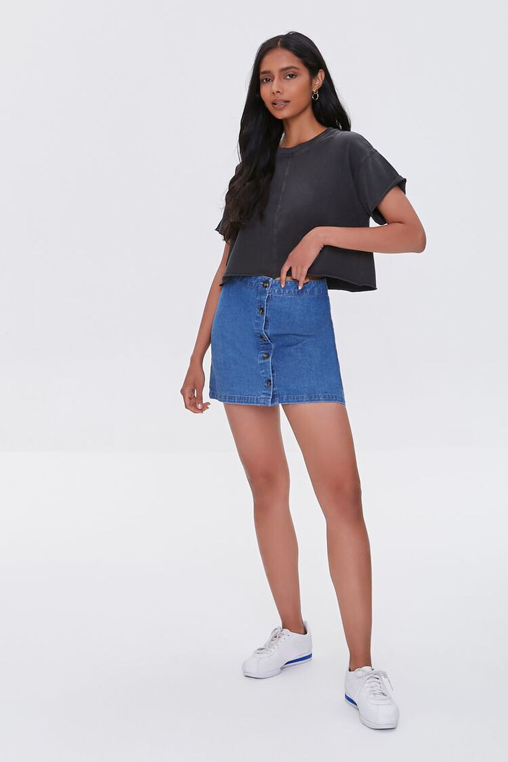 Raw Edge Boxy Tee – RubyClaire Boutique