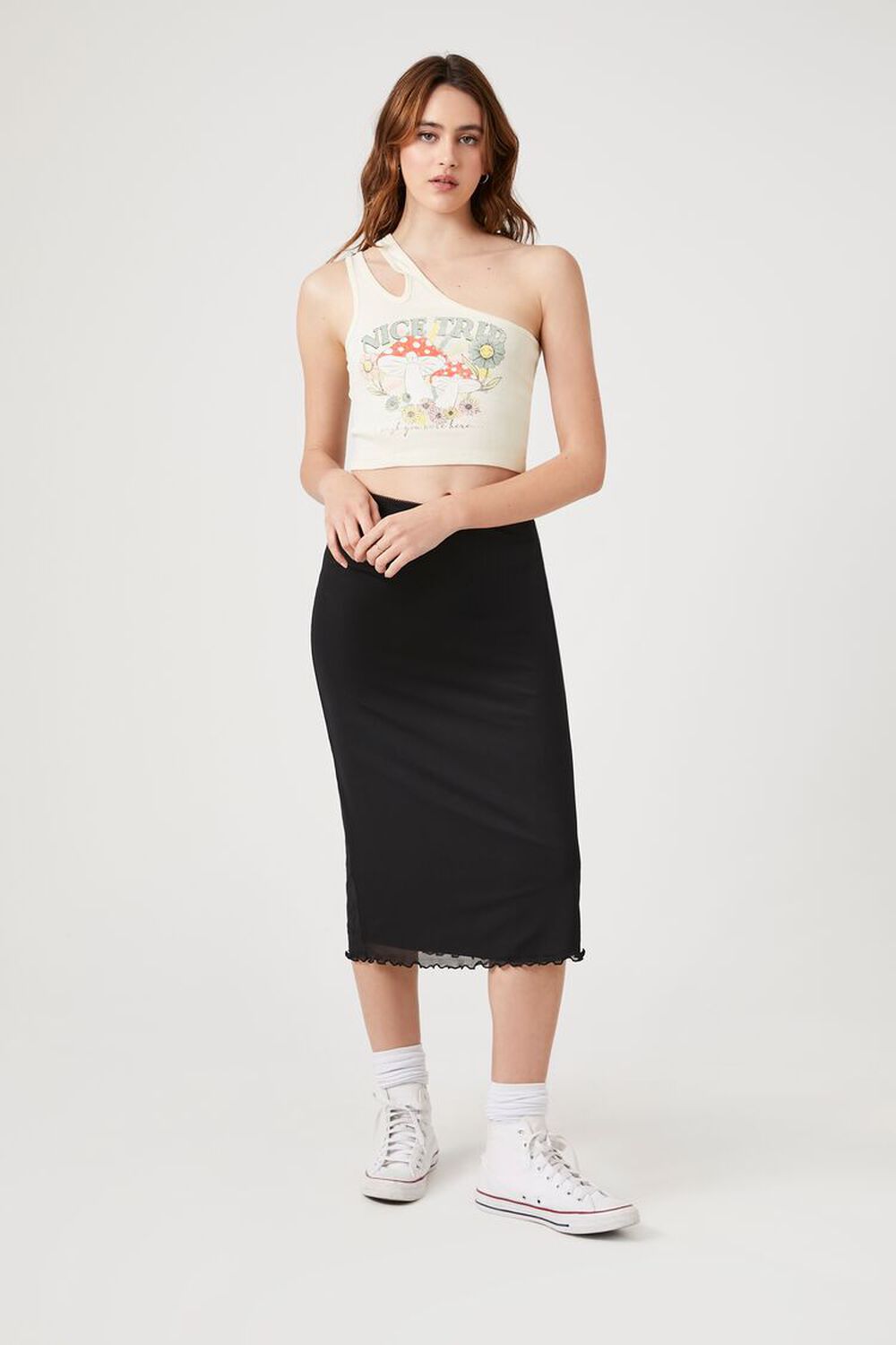 Lettuce-Edge Barbie Tee  Crop top outfits, Chic black outfits, Forever 21  outfits