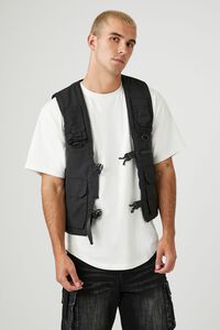 BLACK Utility Cargo Vest, image 1