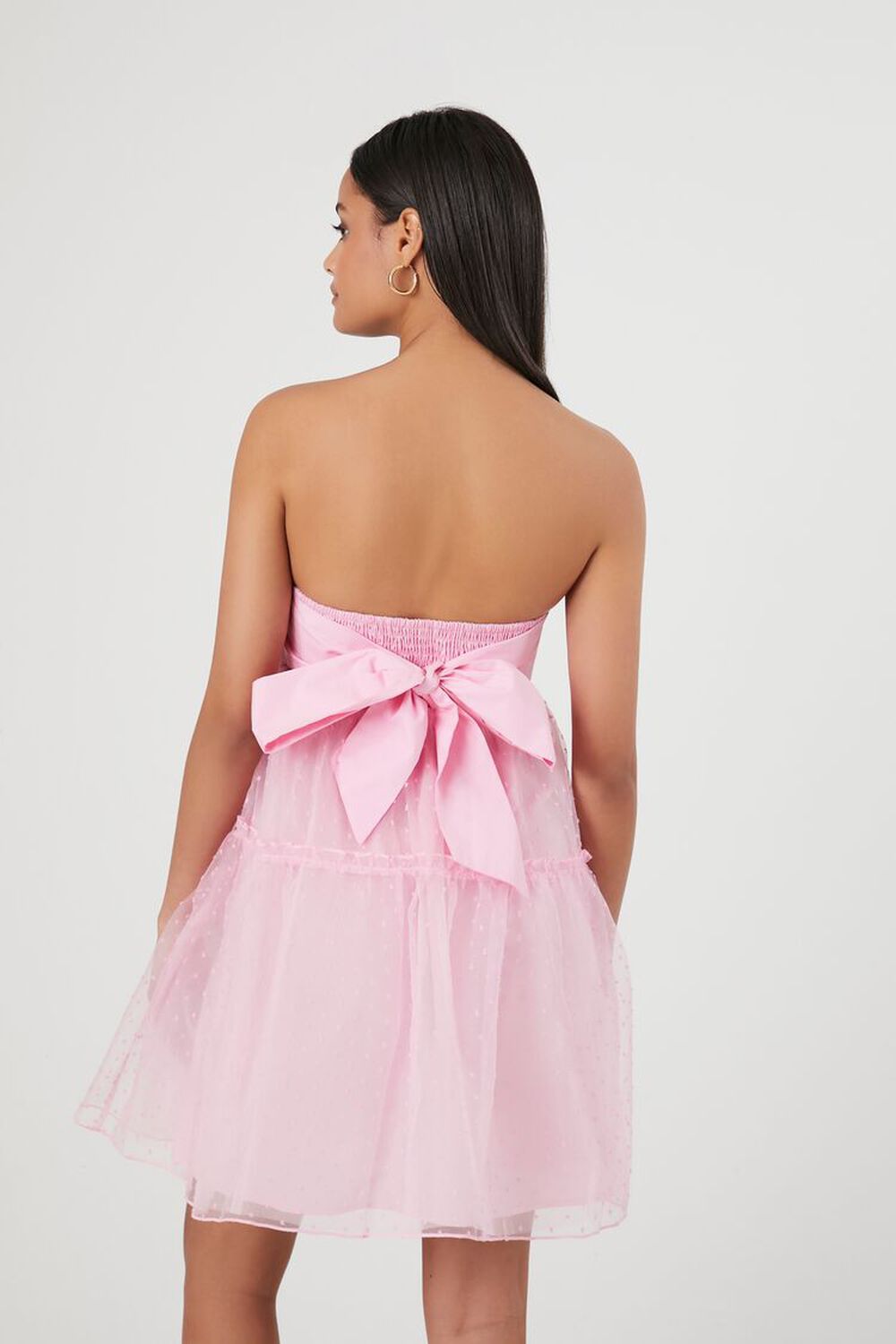CN Front Bow Flare Bottom Pink Fancy Frock 10727 – BrandsXpress