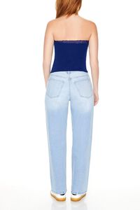 LIGHT DENIM Heart Cutout Straight-Leg Jeans, image 5