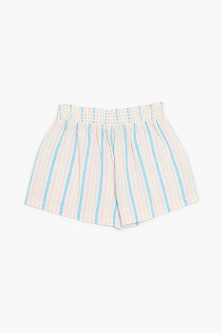 TWINSET Kids side-stripe track shorts - White