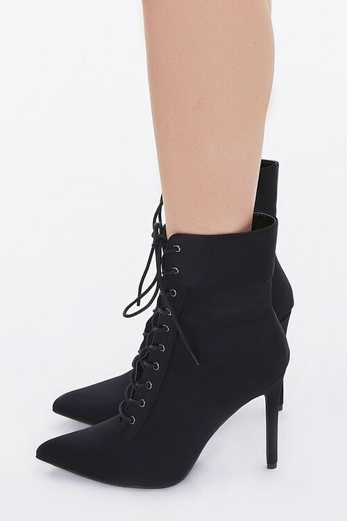 Lace-Up Stiletto Booties, image 2
