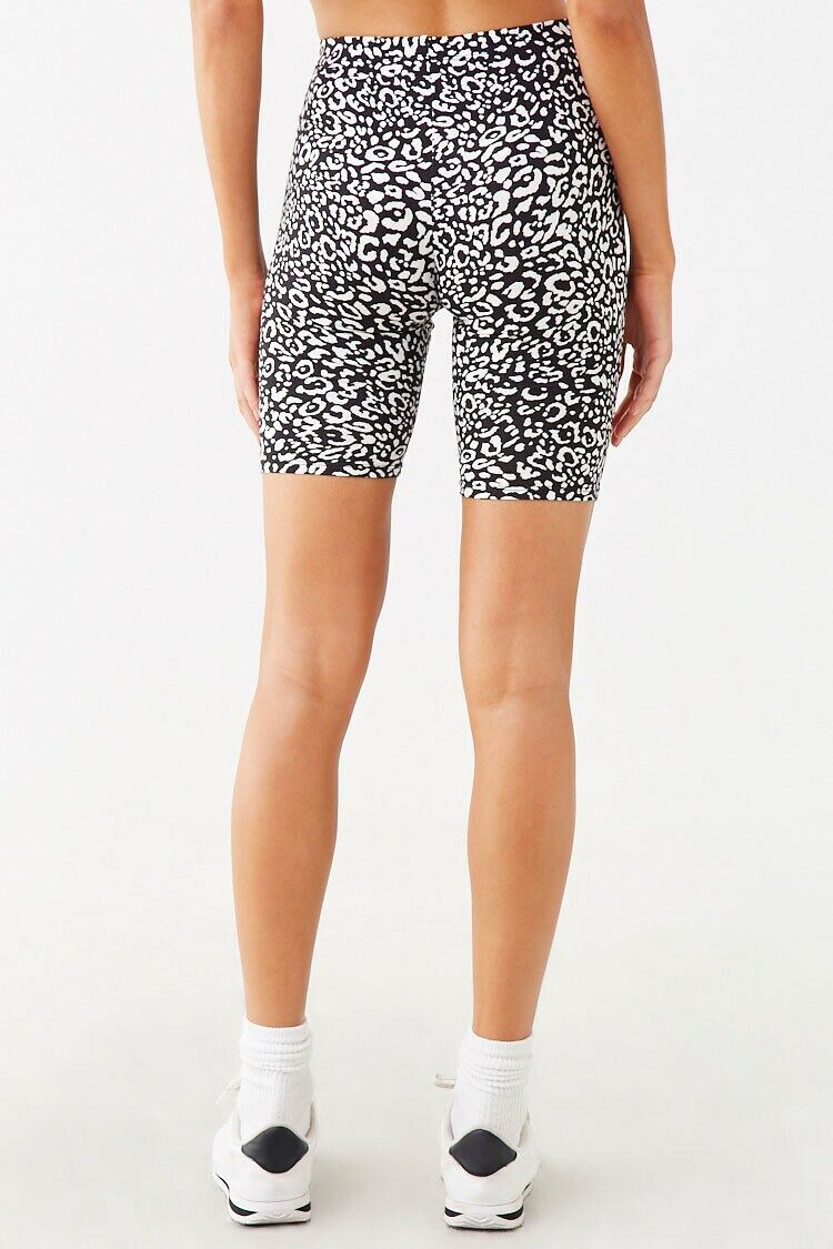 cheetah biker shorts forever 21