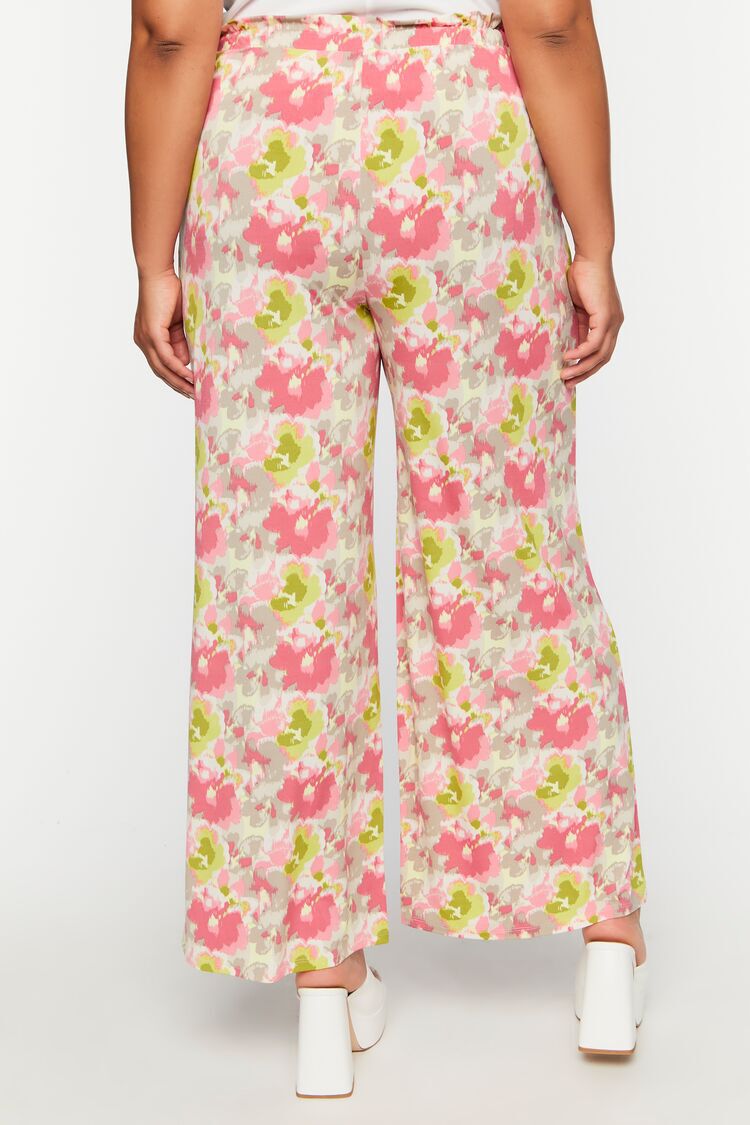 Shirred High Waist Floral Print Side Slit Summer Pants for Women – Anna-Kaci