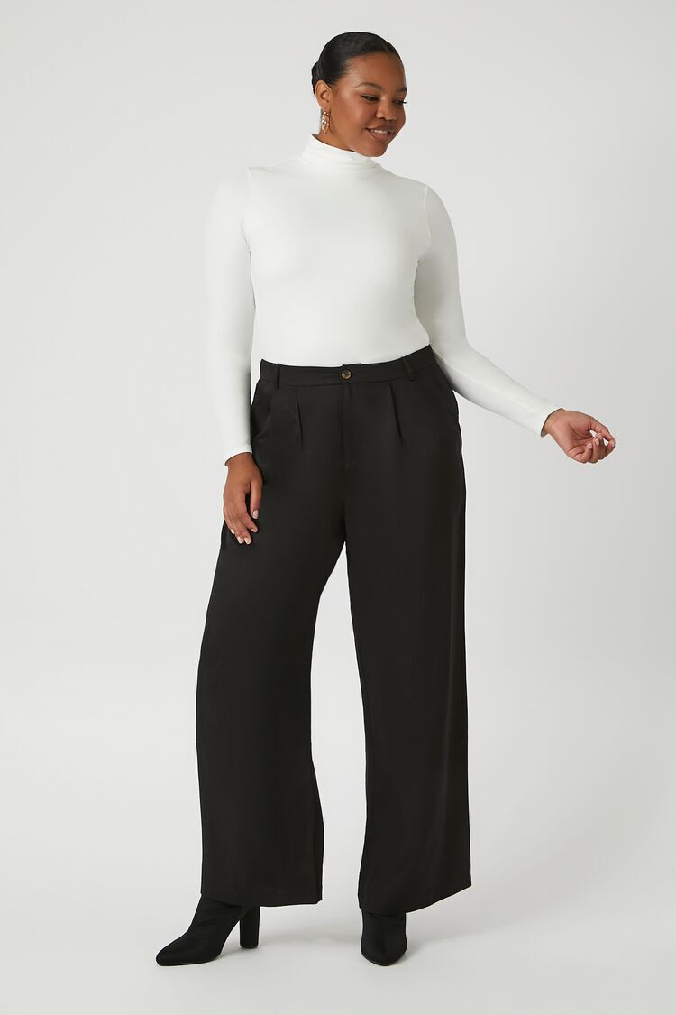 Forever 21 Pants Juniors Large Black Trousers Side Zip | eBay