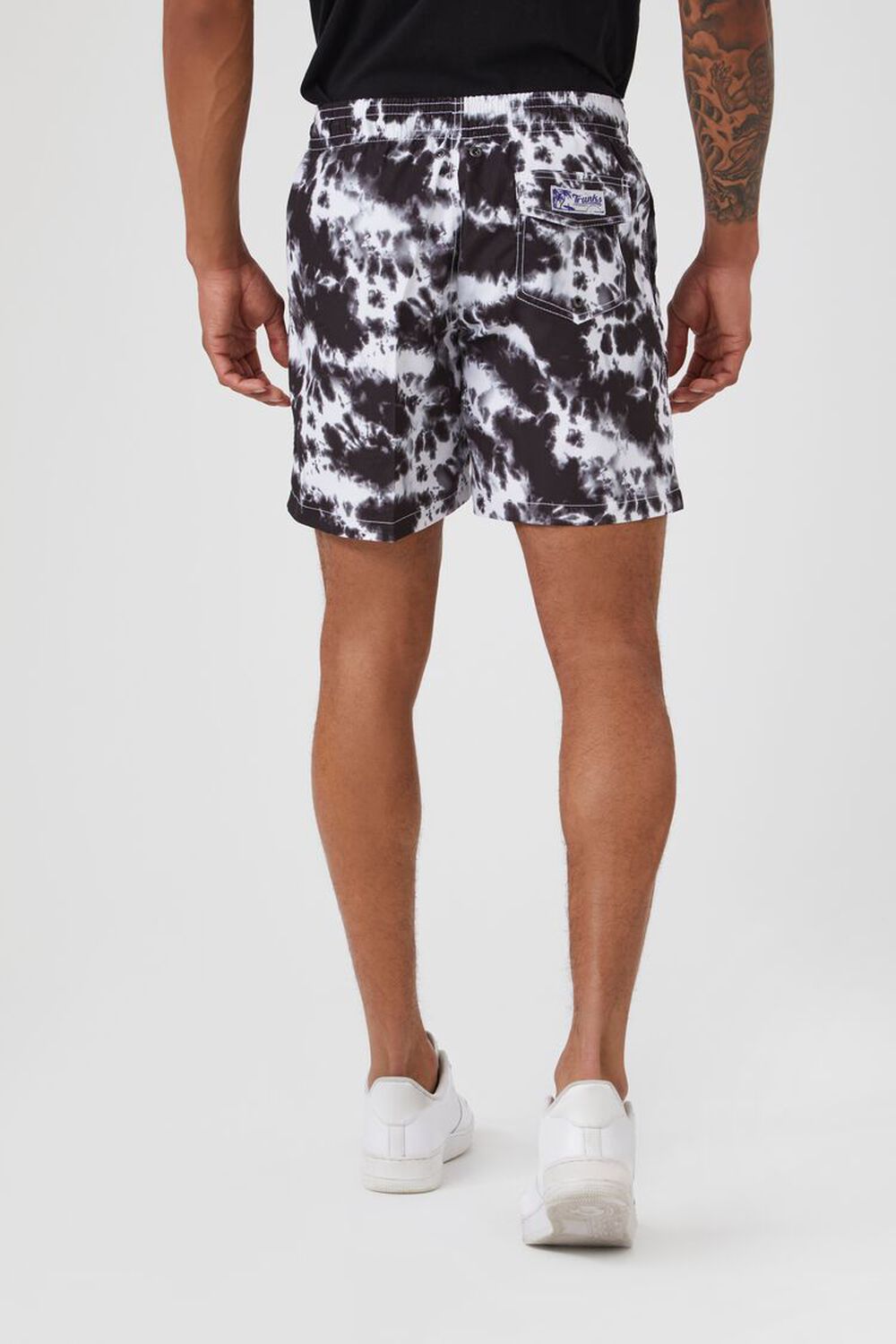 BLACK/WHITE Cloud Wash Swim Trunks, image 4