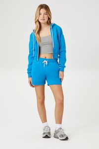 BLUE Fleece Drawstring Shorts, image 5