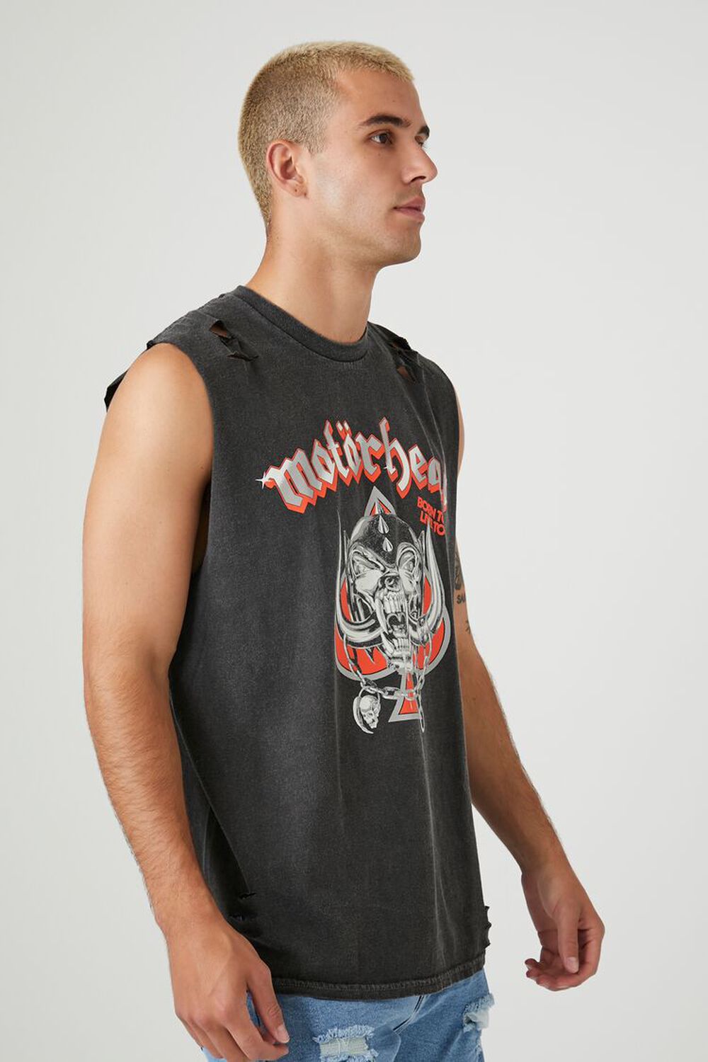 BLACK/MULTI Motorhead Graphic Muscle Tee, image 2