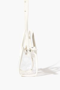 WHITE Quilted Transparent Crossbody Bag, image 4