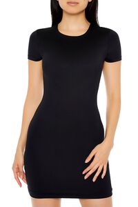 BLACK Contour Sculpt Mini T-Shirt Dress, image 2