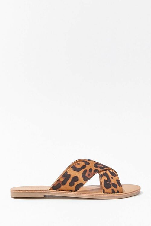 Jaguar Print Crisscross Sandals