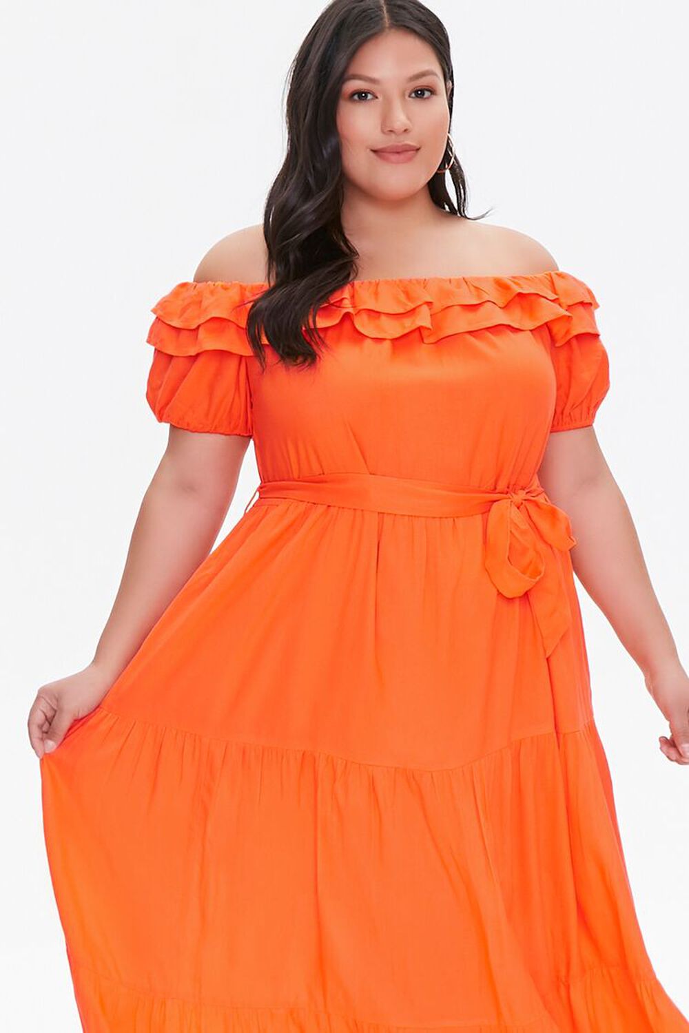 Plus Size Off The Shoulder Maxi Dress 2760