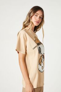 TAUPE/MULTI Oversized Snoopy Graphic Tee, image 2