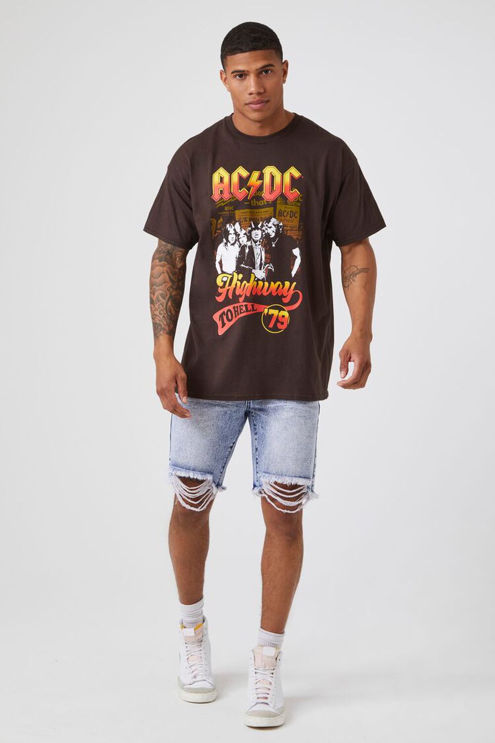 Forever 21 ACDC Graphic Hockey Jersey