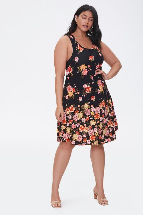 Plus Size Floral Print Dress Image 4 0109