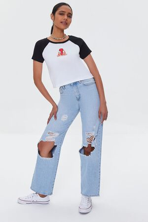 Forever 21 Cropped Graphic Baseball Jersey  Fashion, Clothes for women,  Women shirts blouse