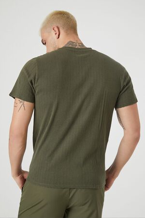 Babysoft Ribbed High Neck Tunic Top Olive Night