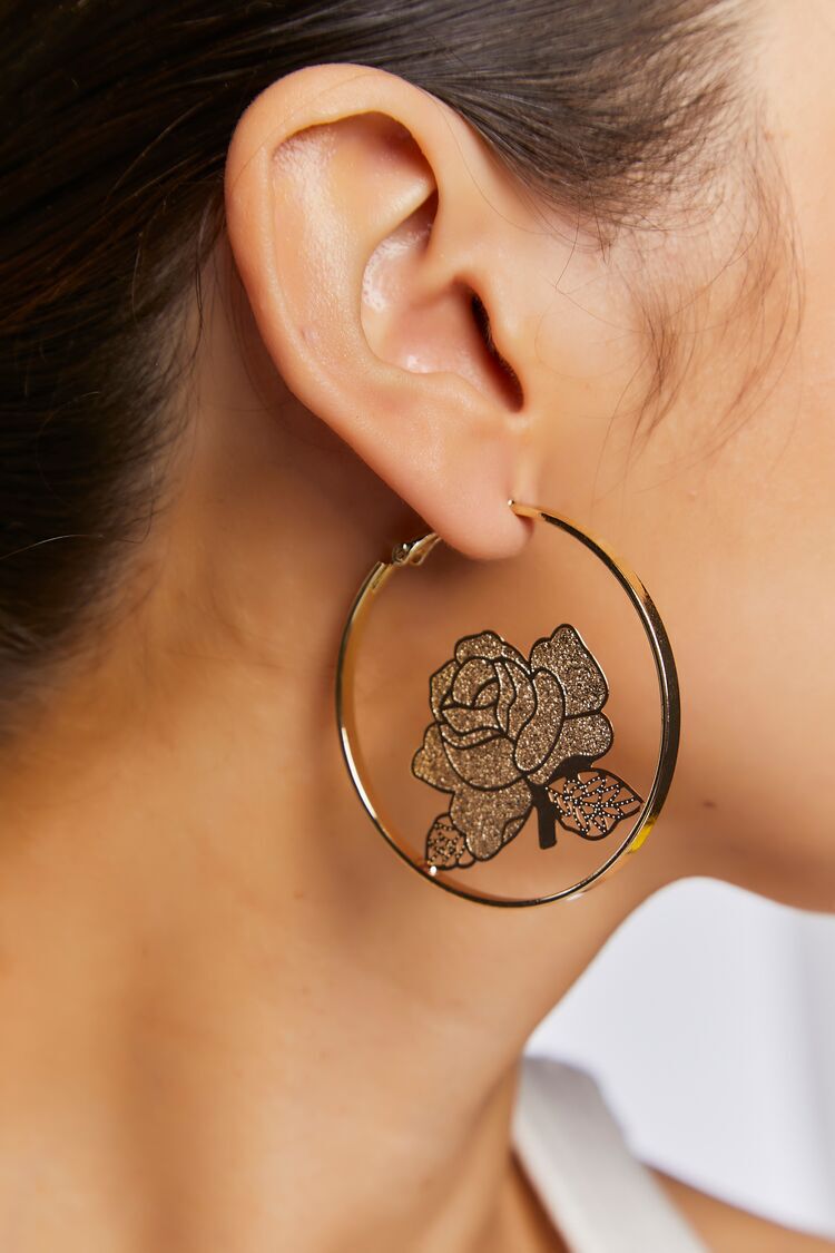 forever 21 rose earrings