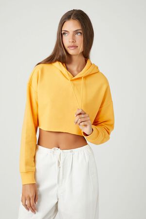 Forever 21 Yellow Short-Sleeve Hoodie - Men