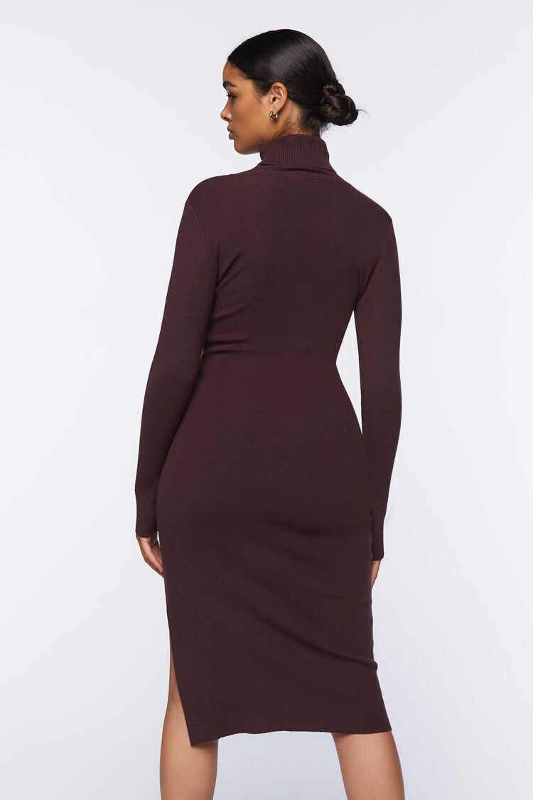 Cutout Turtleneck Sweater Dress