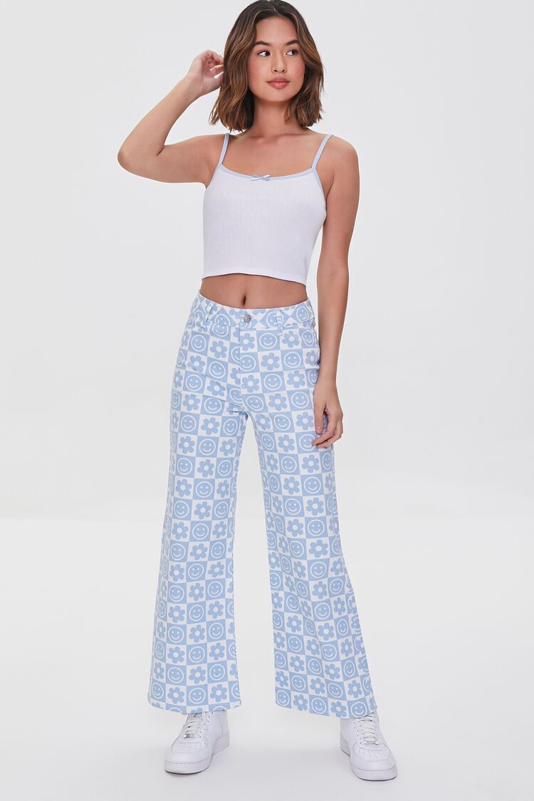 Forever 21 Women's Twill High-Rise Straight-Leg Pants | CoolSprings Galleria