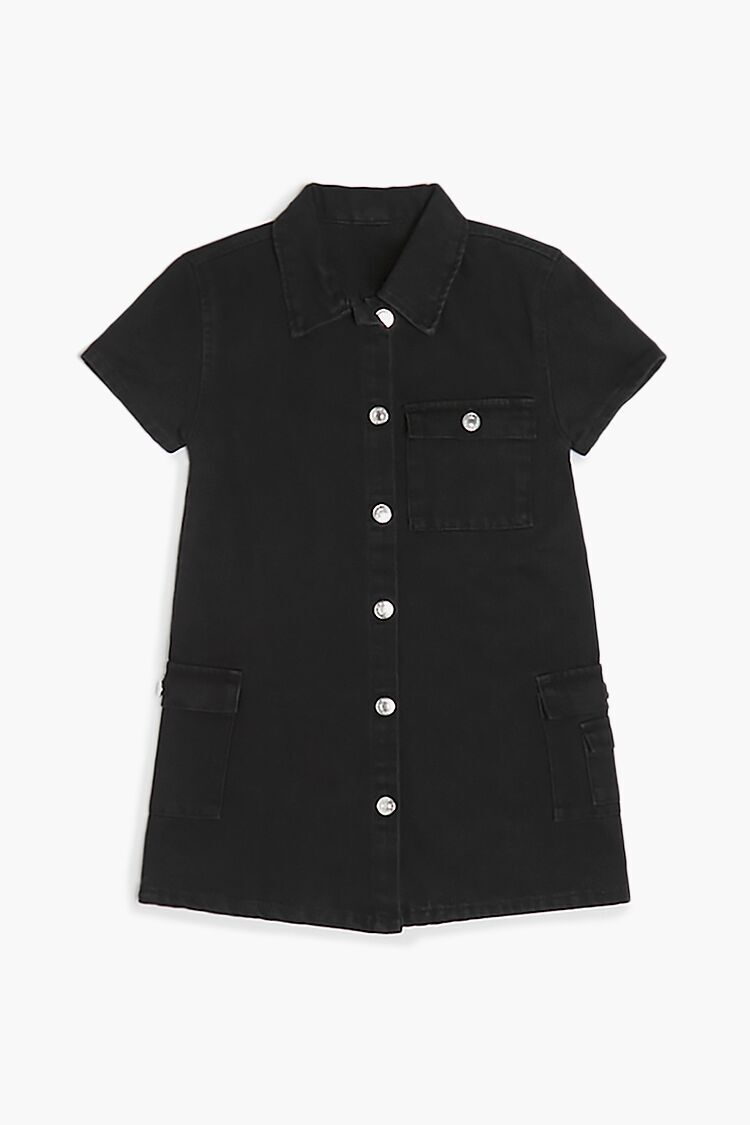 Forever 21 Women's Denim Midi Shirt Dress in Dark Denim, 2X | CoolSprings  Galleria
