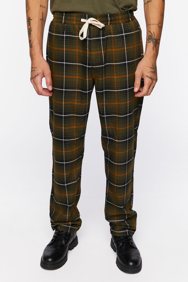Black Plaid Pants for Men Khaki Checked Trousers Grid Autumn Winter Cotton  Casual Streetwear,B,S at Amazon Men's Clothing store