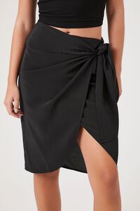 Wrap Tulip-Hem Tie Skirt, image 6