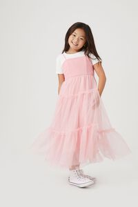 ROSEWATER Girls Tiered Mesh Cami Dress (Kids), image 1