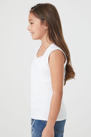 New Girl Order Cropped Cami Top With Shitake Happens Graphic in White