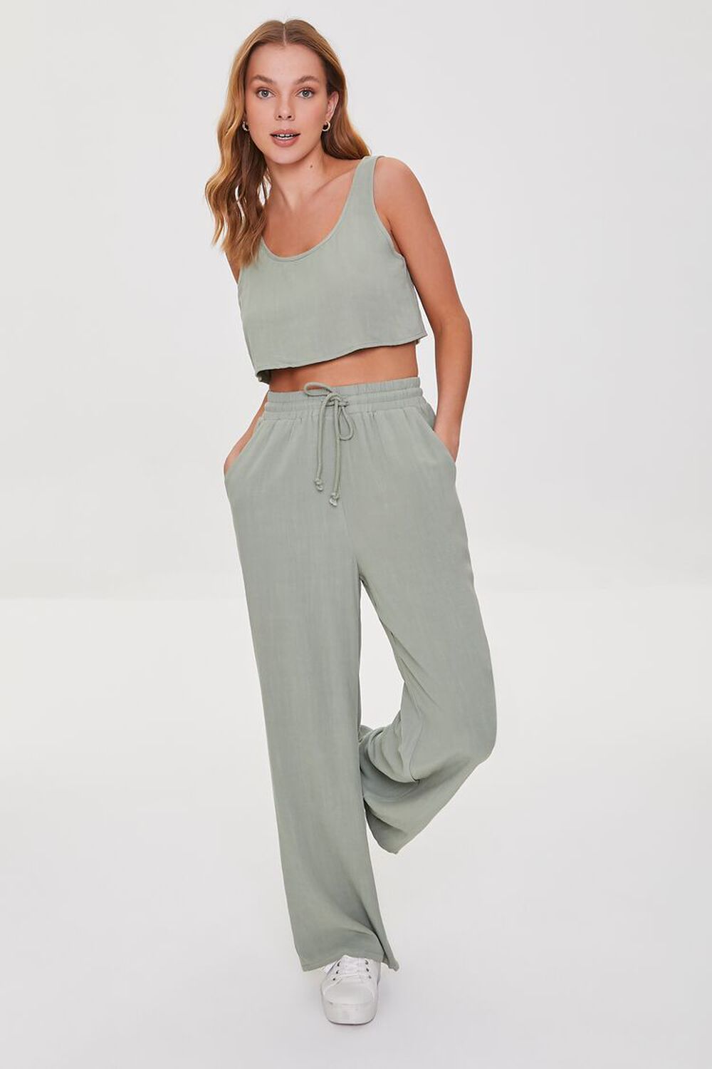 Crop Top And Pants Set