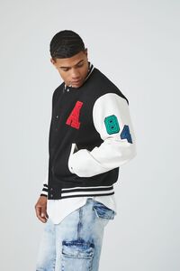 Shop Combo Varsity Jacket for Men from latest collection at Forever 21