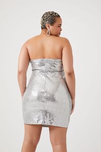 Plus Size Sequin Ruffle Mini Dress, image 3