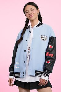 Hello Kitty Striped Varsity Jacket