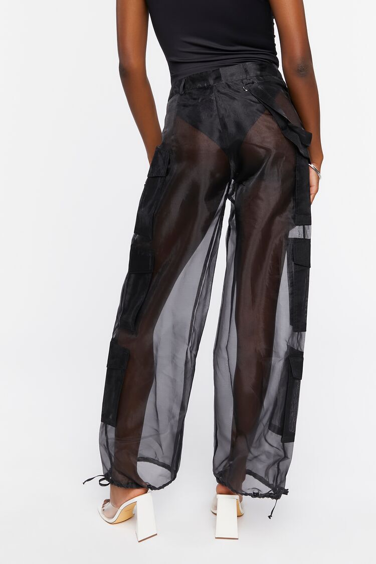 NWT* Forever 21 Black Cargo Straight Leg Pants | eBay