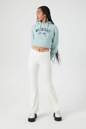 Buy FOREVER 21 Fleece Cropped Hoodie 2024 Online